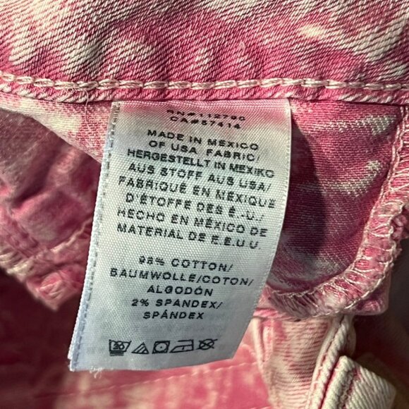 True Religion Womens Jeans Size 26 Pink Lava Acid Wash Basic Skinny Flap Pockets - Picture 5 of 10